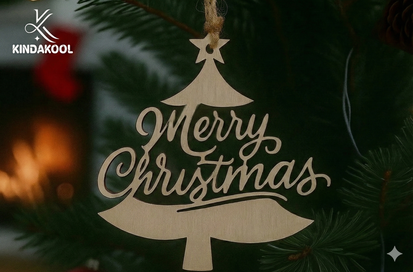 Wooden Tree Christmas Ornament Collection – Festive