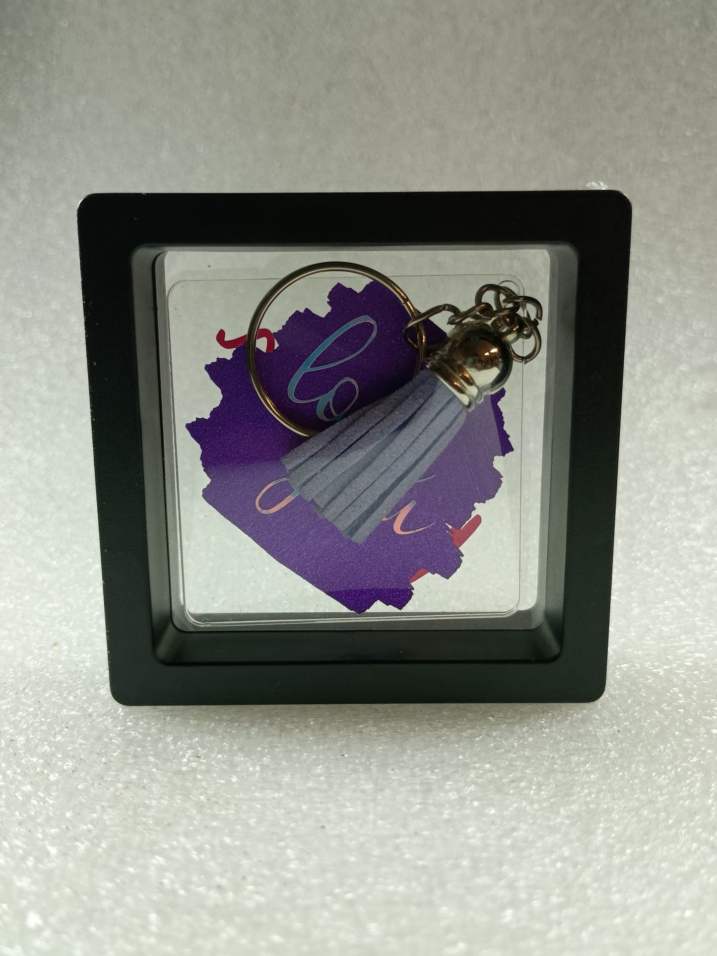 Love You Mom" Reversible Acrylic Key Ring