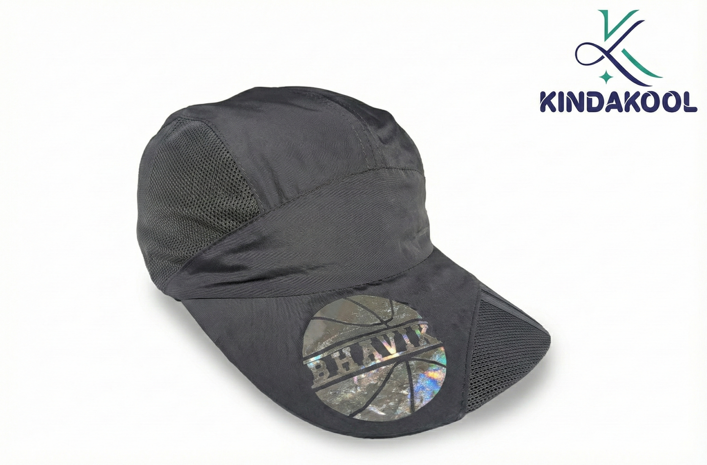 Kindakool Performance Mesh Sports Cap – Customized (Charcoal Grey)