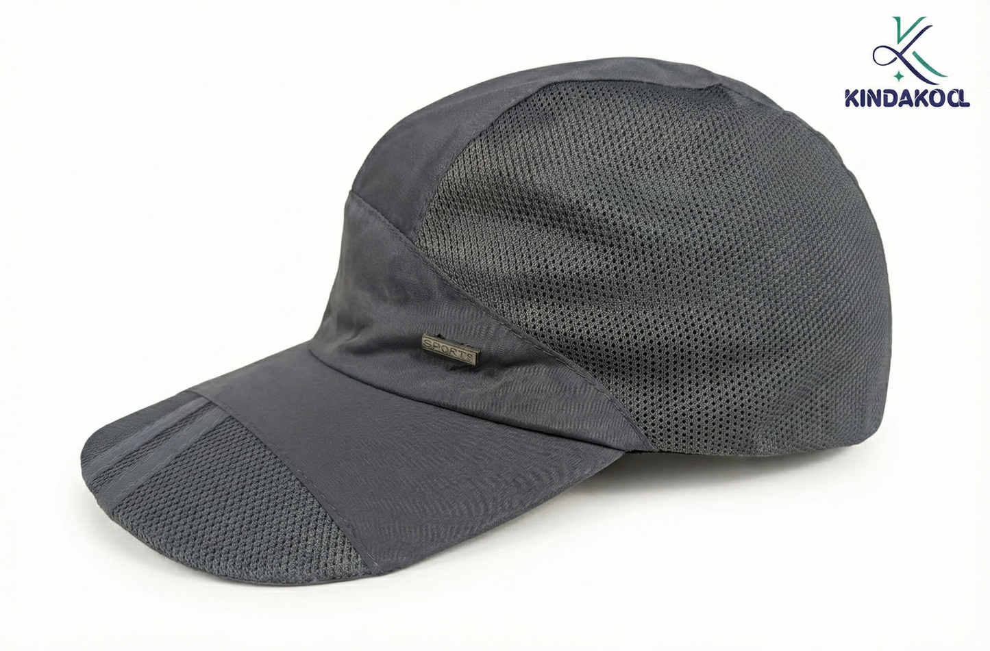 Kindakool Performance Mesh Sports Cap – Customized (Charcoal Grey)