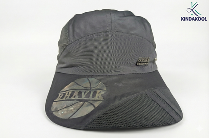 Kindakool Performance Mesh Sports Cap – Customized (Charcoal Grey)