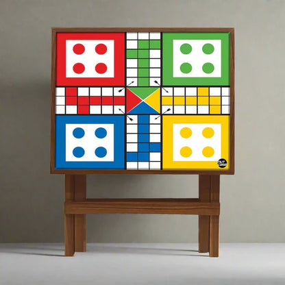 Ludo Coffee Table Folding for Home Bedroom - Teak Wood