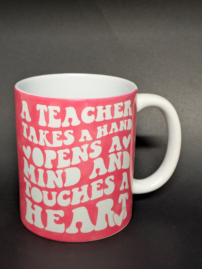 Teacher Thank you Mug 11 Oz- Open a Mind Predesigned
