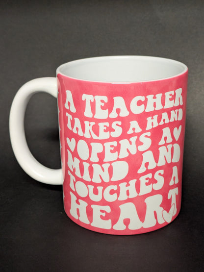 Teacher Thank you Mug 11 Oz- Open a Mind Predesigned