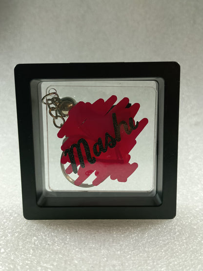 Customised Nickname Acrylic Key Ring