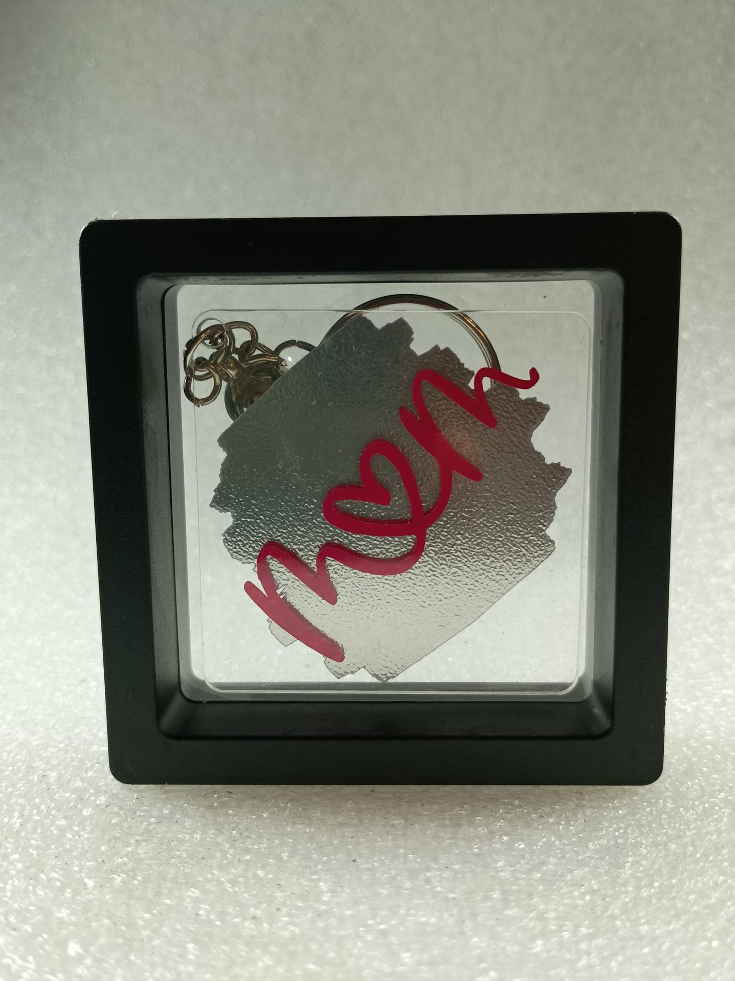 Love You Mom" Reversible Acrylic Key Ring
