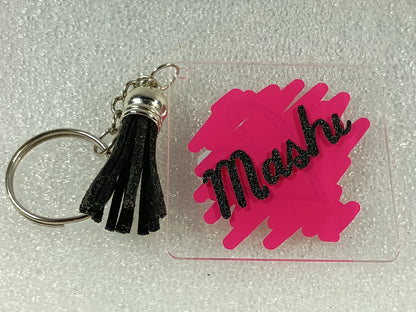 Customised Nickname Acrylic Key Ring