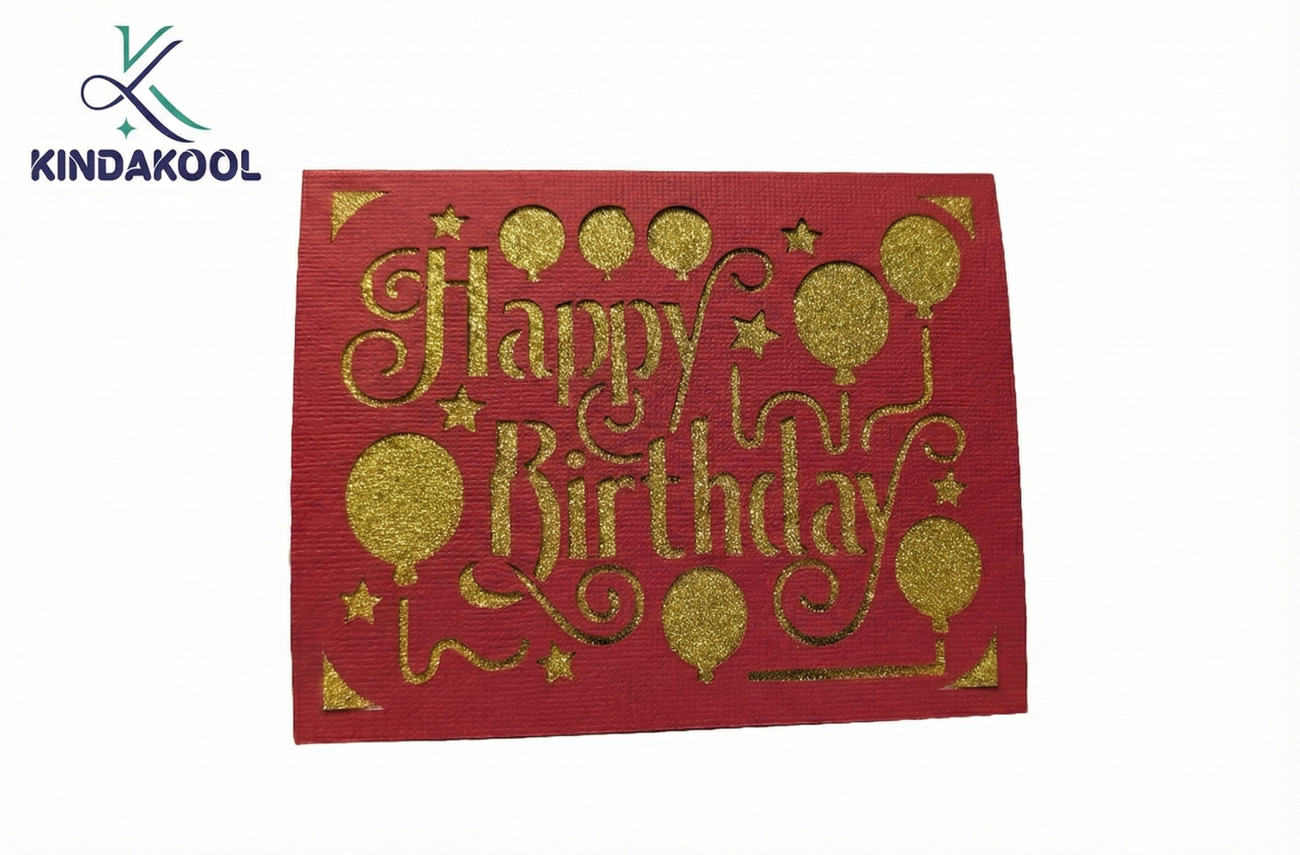Red Birthday Card with Baloon