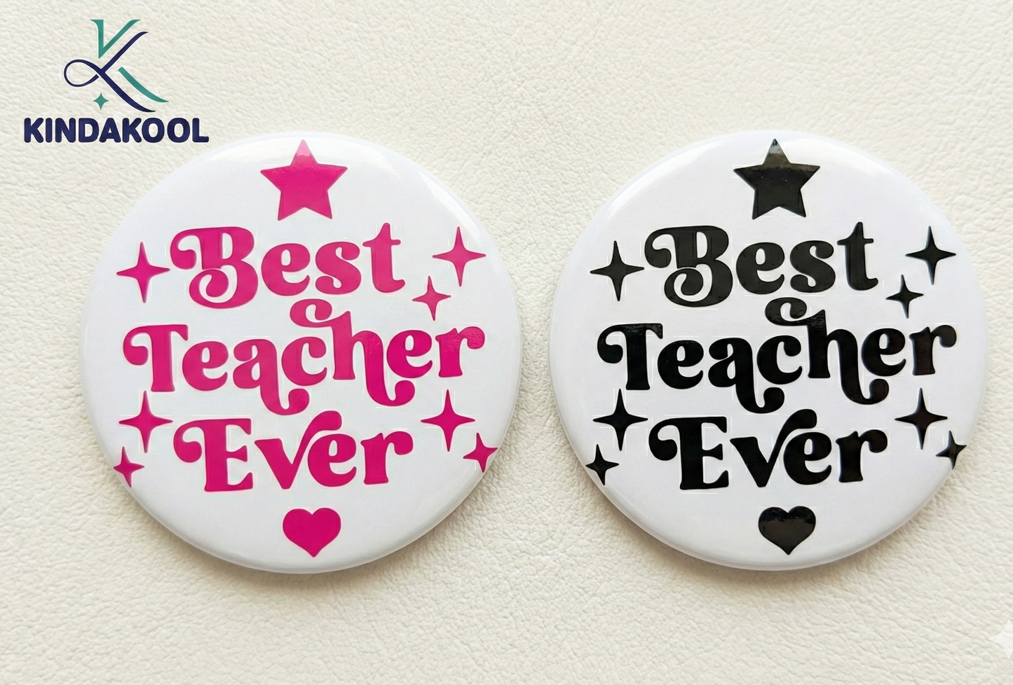 KK Button Pin 58mm Best teacher