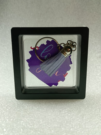Love You Mom" Reversible Acrylic Key Ring